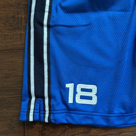 Abercrombie and Fitch gym basketball mens blue shorts L large - Picture 3 of 5